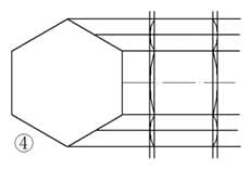 AutoCAD绘制六角螺母图文教程（螺母的画法详解）-4