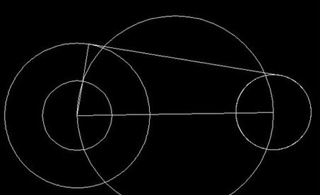 CAD如何画两个圆的外切线？-5