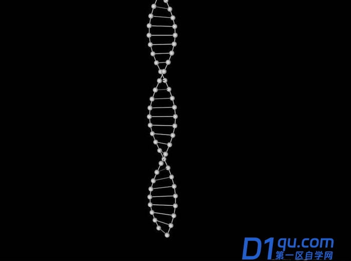 C4D怎么绘制DNA双螺旋图形?-11