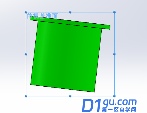运用SolidWorks三维图型转二维图时的三视图倾斜时三维图的基准面不正确问题-1